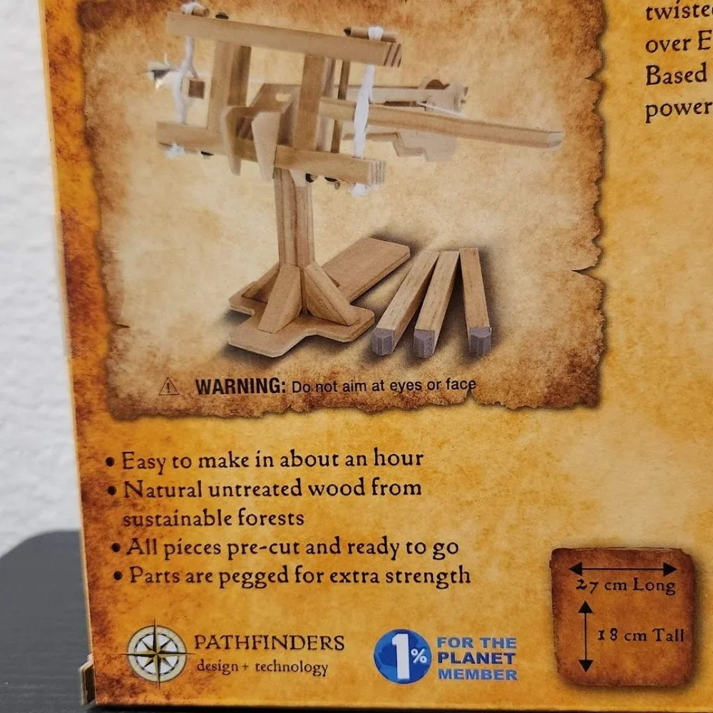 NEW Roman Ballista Model Kit History Pathfinders Wood Launcher Dart craft Kit